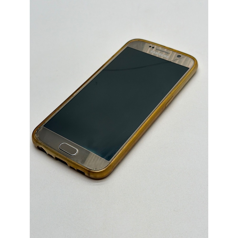 Samsung Galaxy S6 Edge SM-G925F Gold Platinum 32GB Cracked Screen For Parts